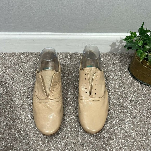 Boemos Italian Brown Leather Slip On Women's Loafers Oxford Shoes Size 3 - Picture 3 of 9